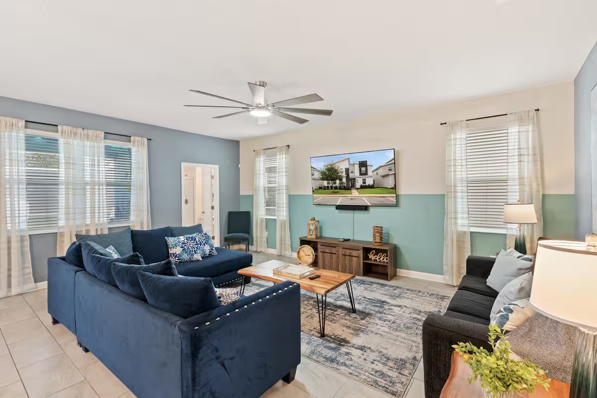 Living Room, Kitchen & Dining